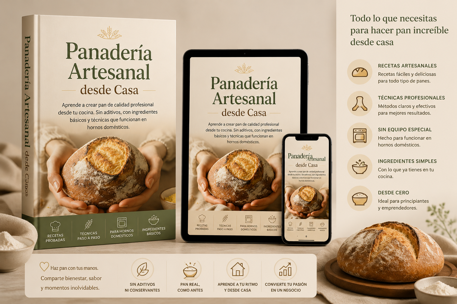 Panadería Artesanal desde Casa: Domina el Arte del Pan con Técnicas Profesionales